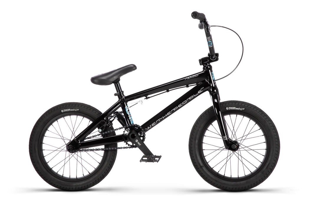 side view of the Wethepeople Aerox bmx bike in Black