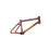 Side view of the Wethepeople Pathfinder frame in maroon, BMX frame, wethepeople frame, bmx street frame