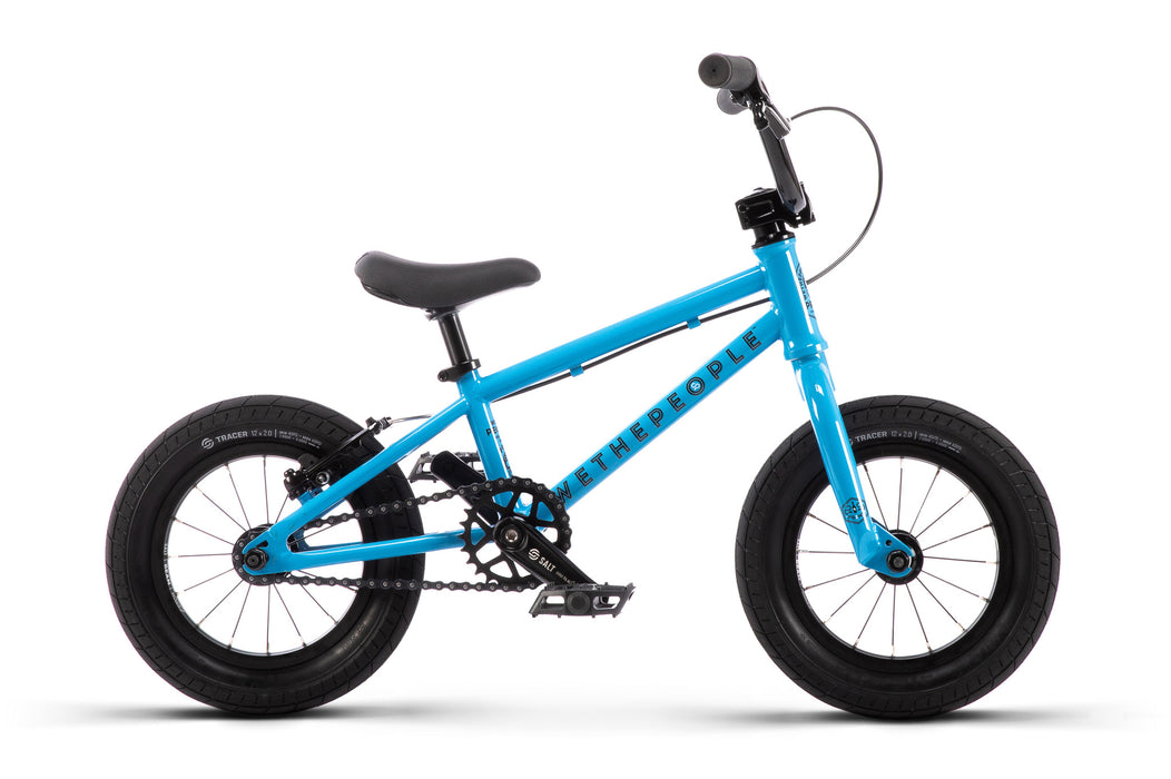 side view of the Wethepeople Prime Drive bike in blue