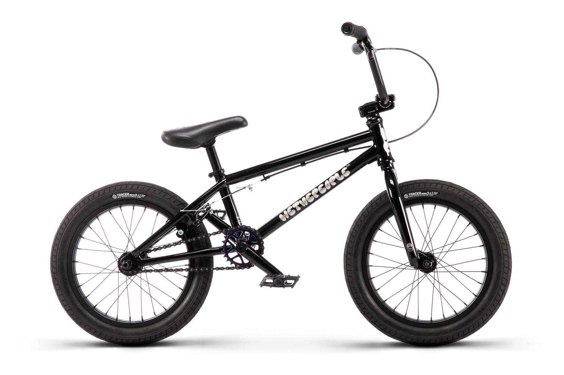 side view of the Wethepeople Seed bmx bike in black
