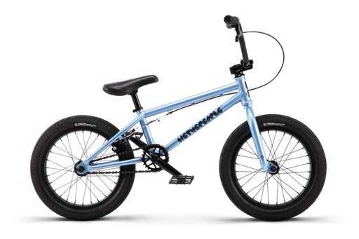 side view of the Wethepeople Seed bmx bike in glacier blue