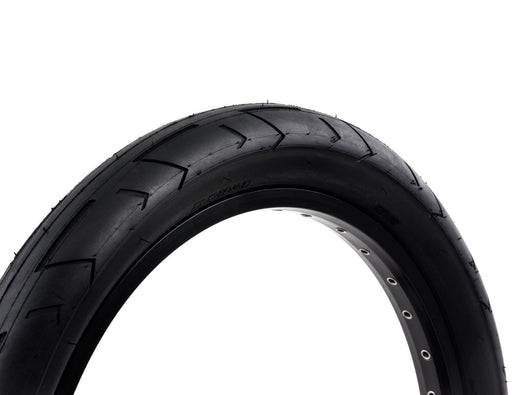 Side view of the Duo brand High Street Low tire in black