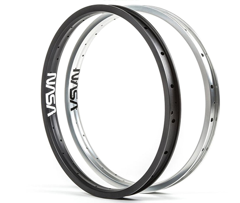 Side view of the BSD Nasa rim in black or polished 