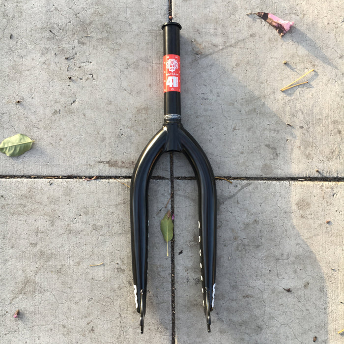 front view of the odyssey R32 forks in black