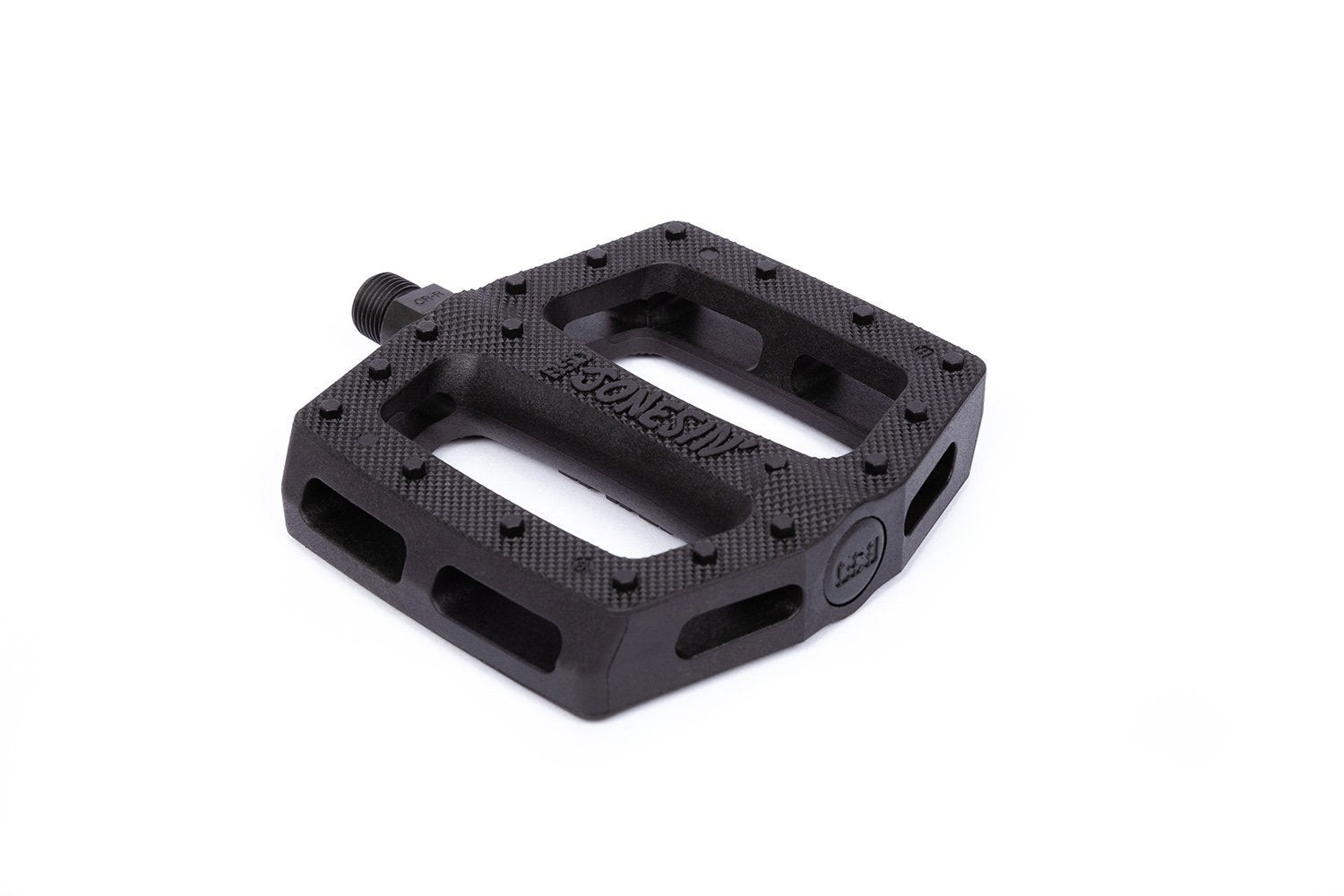 top view of the BSD Jonesin pc pedals in black