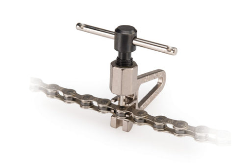 front view of the Park tool Ct-5 mini chain tool in chrome