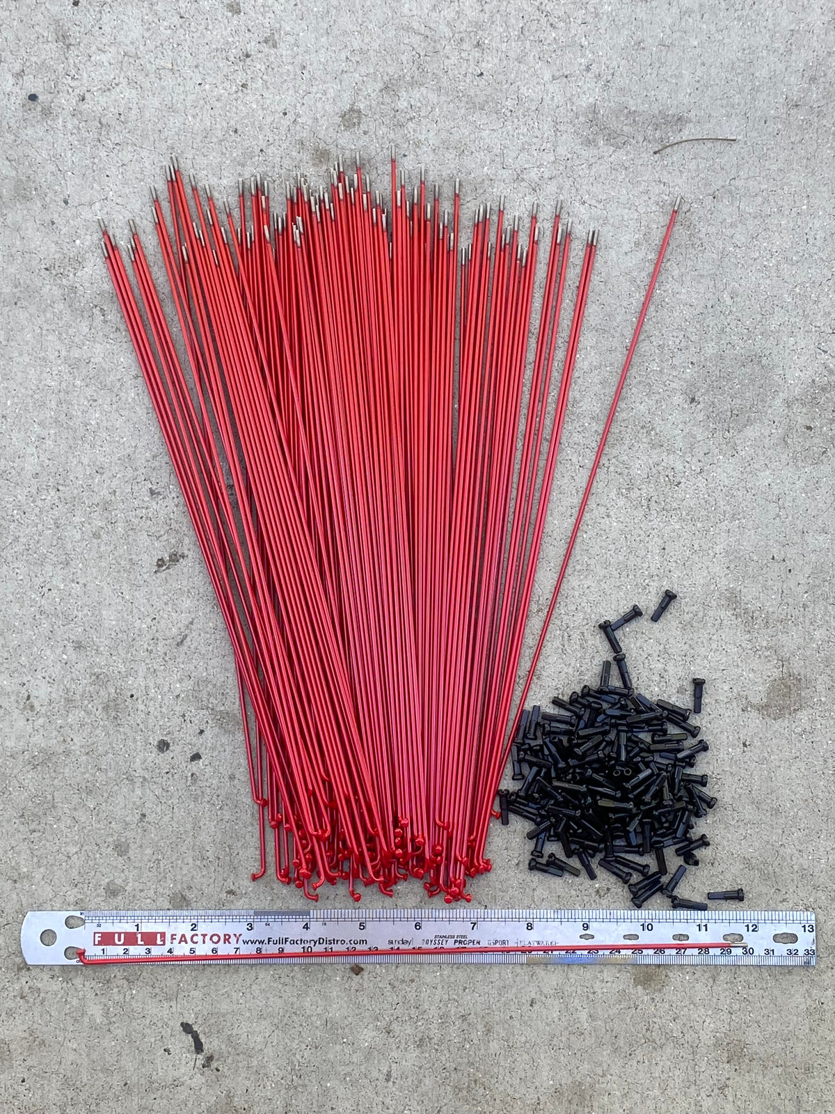 Stacked Spokes red | Stacked BMX Shop