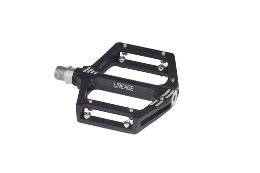 Top view of the Haro Lineage pedals in black, BMx pedals, best bmx pedals, haro pedals