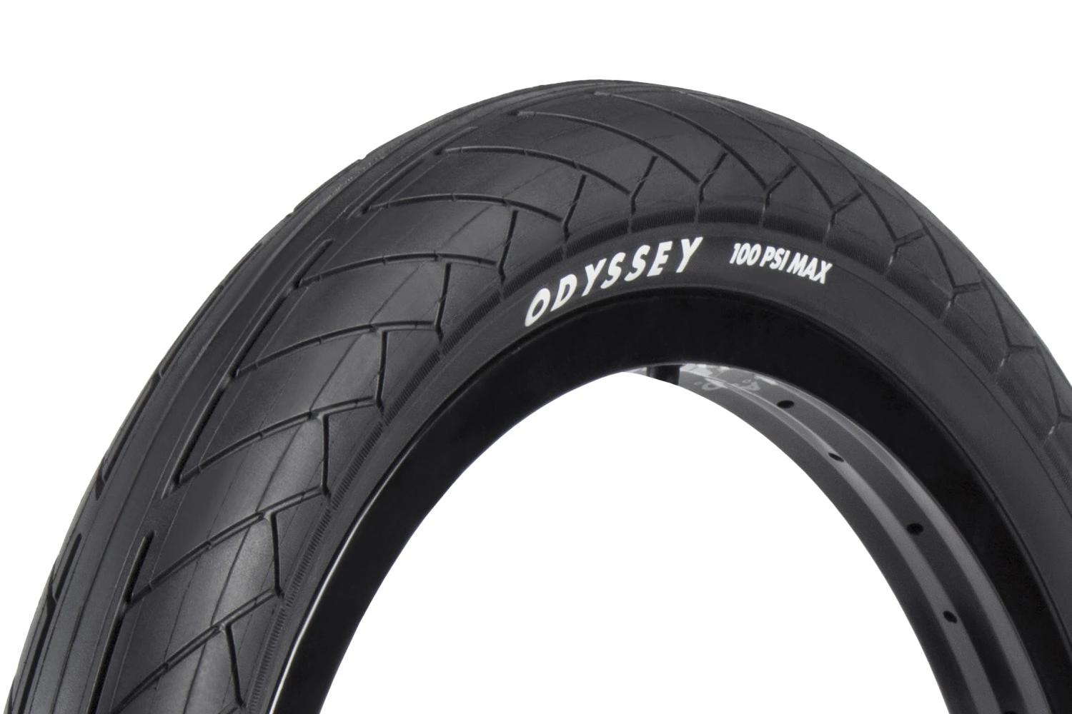 Side view of the Odyssey DGN tire in black