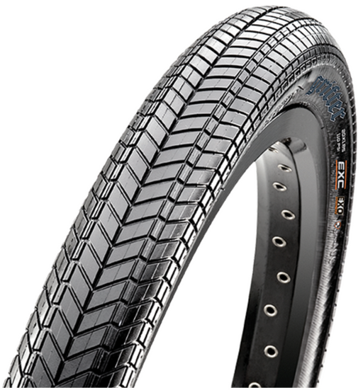 front view of the Maxxis grifter tire in black