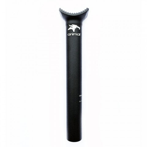 Side view of the Animal Pivotal seat post in black