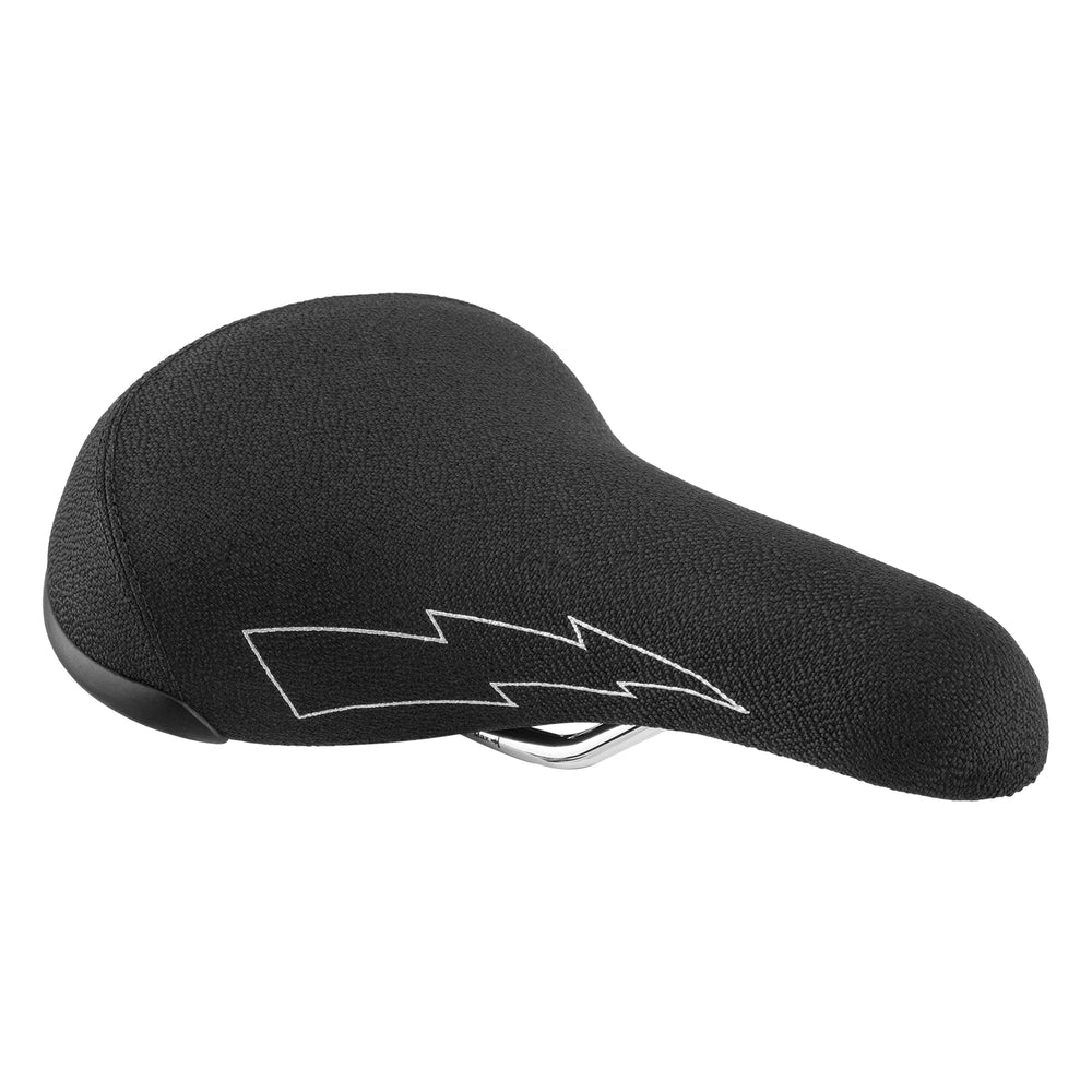 side & front view of the Se Bikes Flyer seat in black