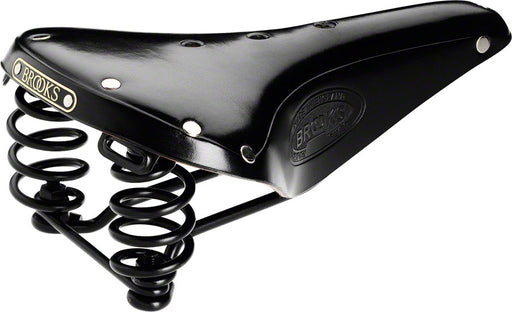 Side view of the Brook Flyer Saddle in black