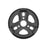Front view of the Cinema Reel Guard sprocket in black