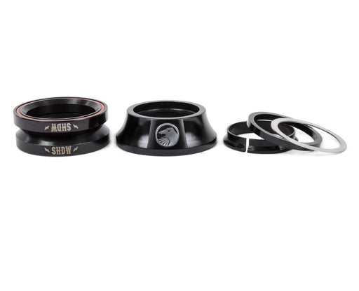 Complete view of the Shadow Conspiracy Stacked headset in black
