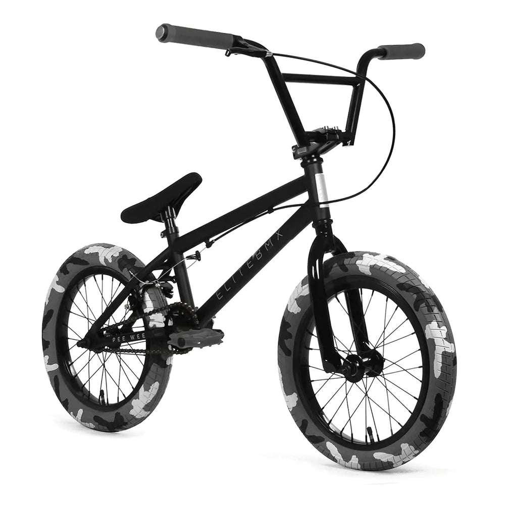 side view t]of the 18" Elite Pee Wee in black Combat