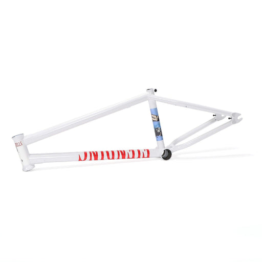 Side view of the Fiend Mills Frame in white