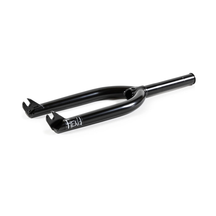 Front & side view of the Fiend invest cast forks in black