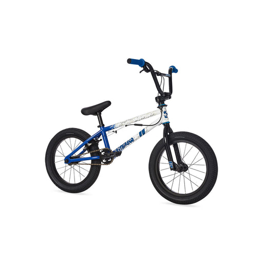 16" bike for the skatepark fitbikeco misfit caiden freestyle bicycle blue white black best kids how to ride a bike 