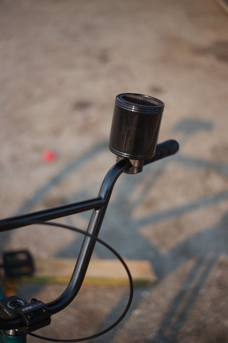 Side view of the Kroozie Bicycle Cup holder in black,