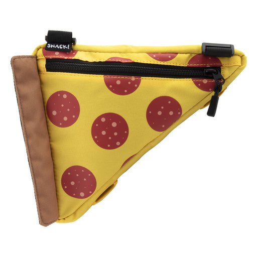 Side view of the Snack Pizza slice frame bag