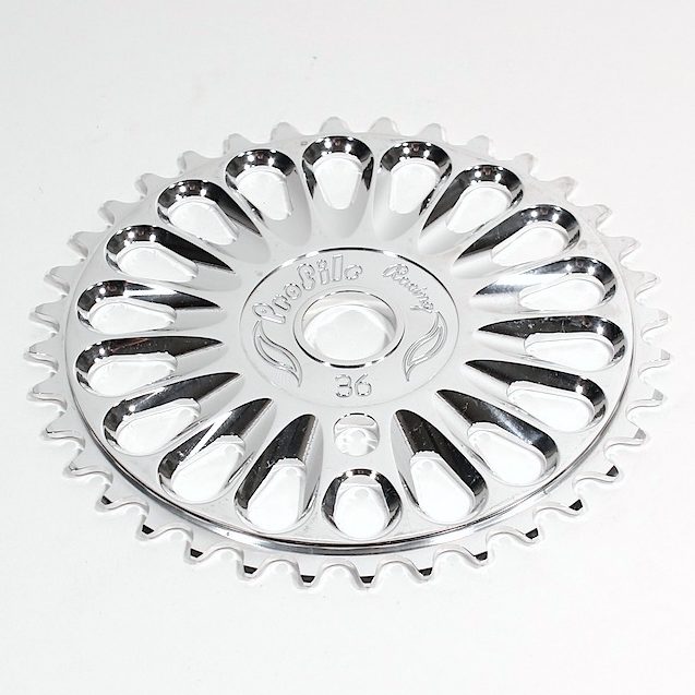front view of profile imperial chainring in polished