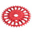 front view of profile imperial chainring in red