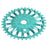 front view of profile imperial chainring in aqua