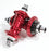 front view of the profile mini hub set in red