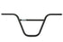 Front view of the S&M Elevenz bars in black, 11" bmx bars, tall bmx bars, S&M bars