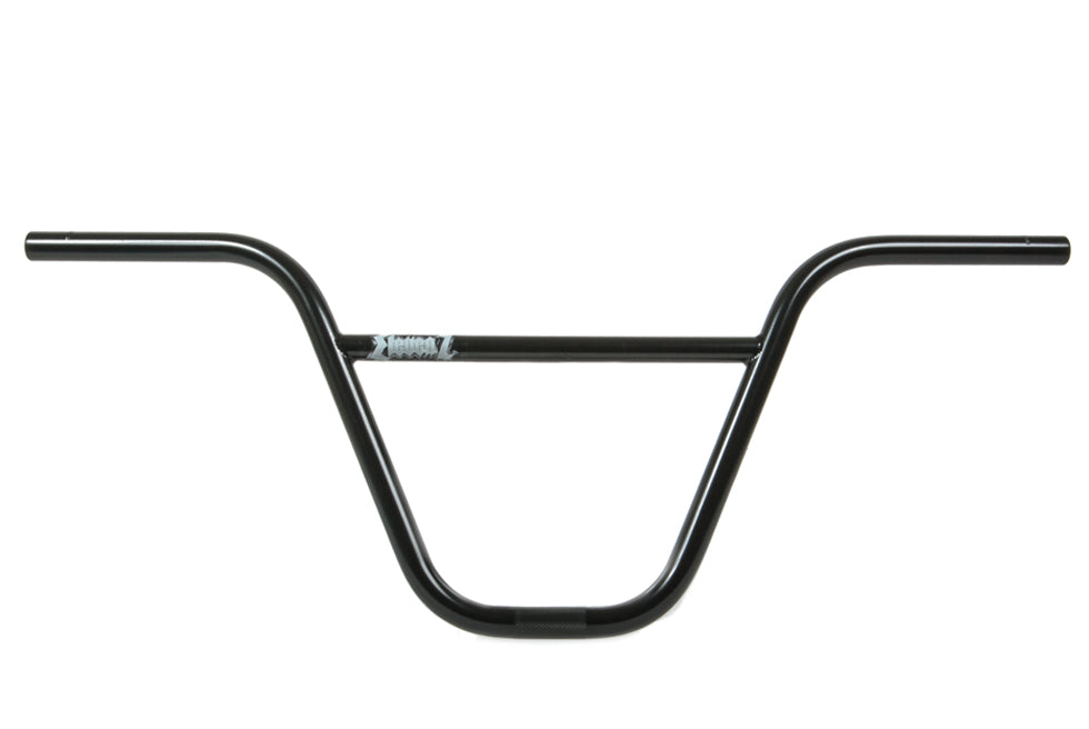 Front view of the S&M Elevenz bars in black, 11" bmx bars, tall bmx bars, S&M bars