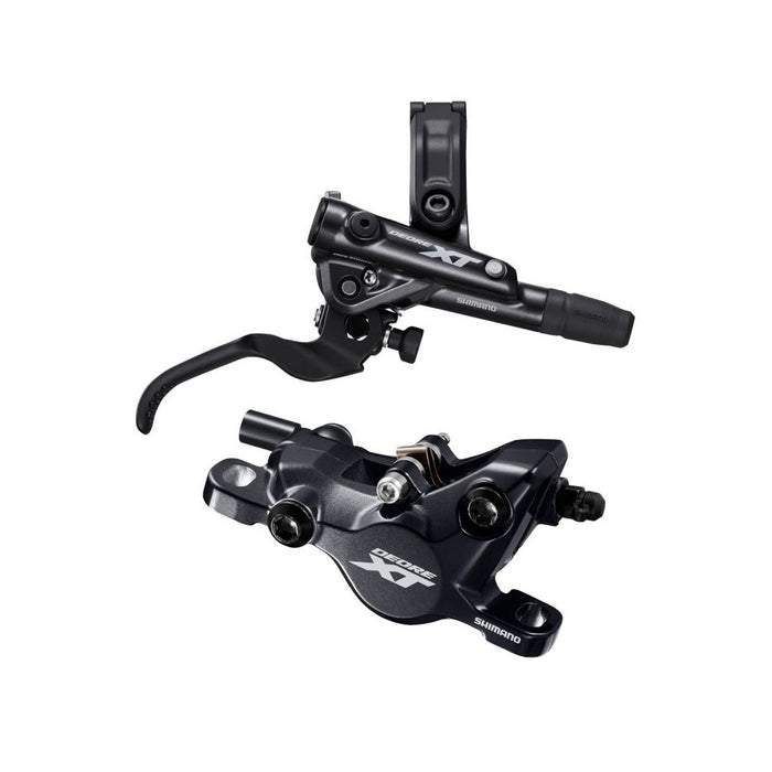 Shimano deore XT 4 piston caliper with strong power and don't over heat.