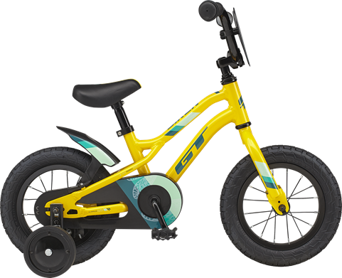 12" gt bicycle siren kids bike bmx bicycle yellow purple pitch green 