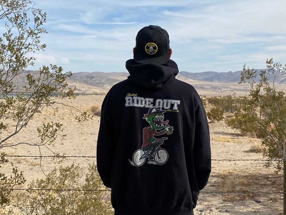 Stacked Rideout Champion Pull over hoodie Black