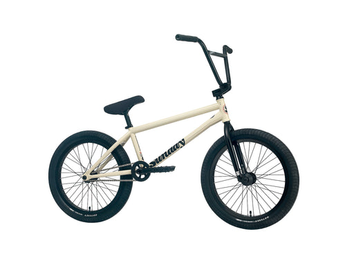 Side view of the Sunday soundwave v3 special bmx bike in off-white