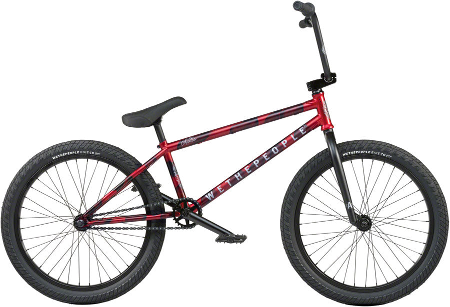 Side view of the 22" Wethepeople Audio in Red and black